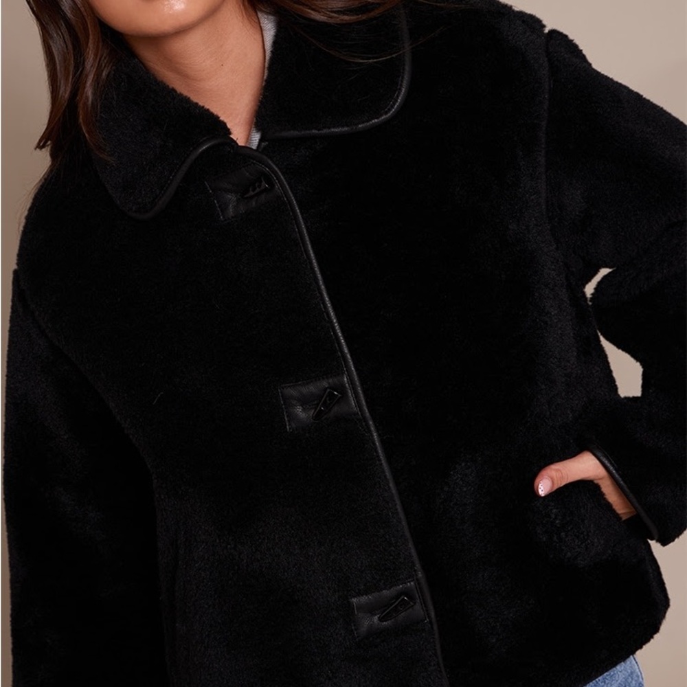 Women's Black Faux Fur Jacket